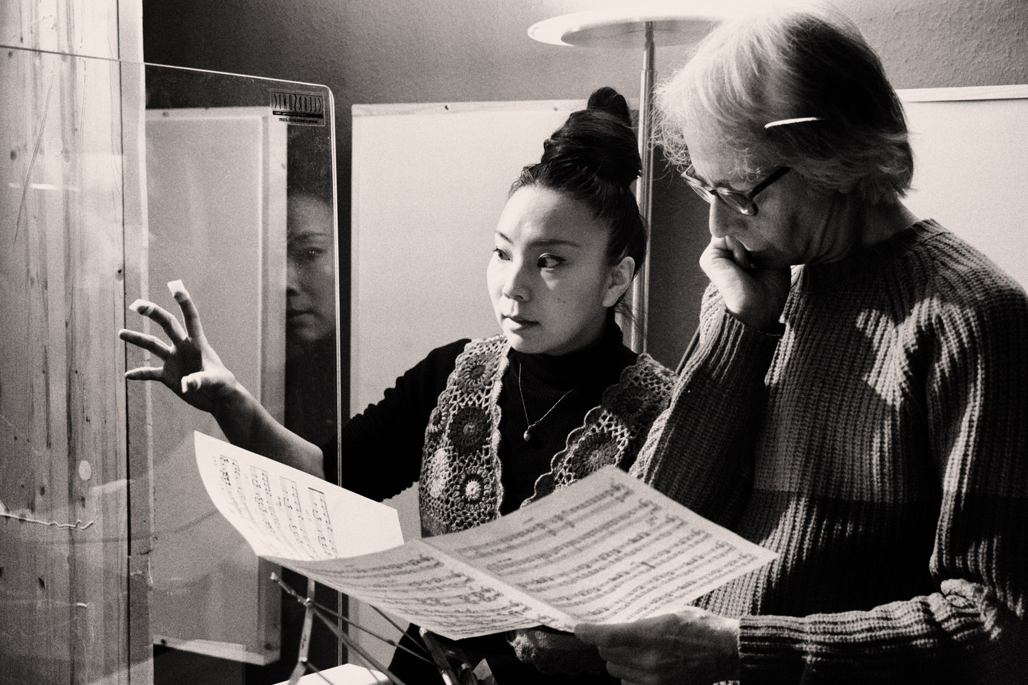 Karin Nakagawa & Paolino Dalla Porta recording "Tamayura"