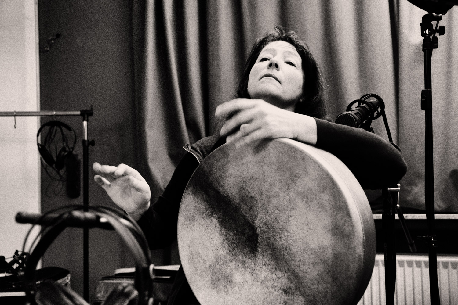 Katharina Dustmann recording "Tamayura"