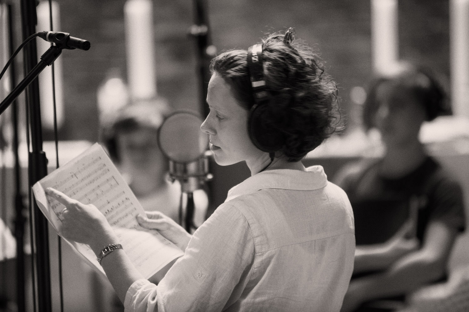 Anna-Maria Hefele recording "Odi et Amo 2.0"
